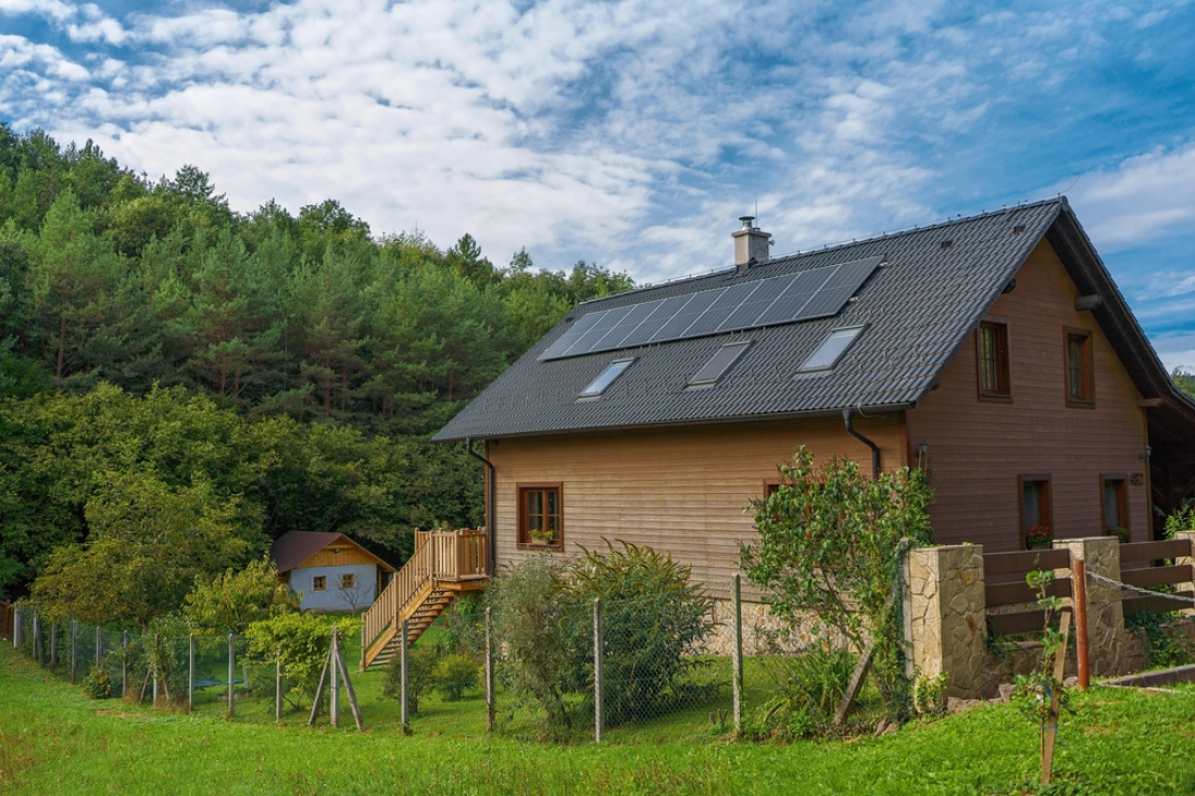 Maison en bordure d'une for&ecirc;t