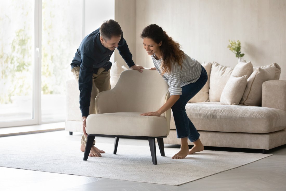 Nouveaux locataires d'une maison