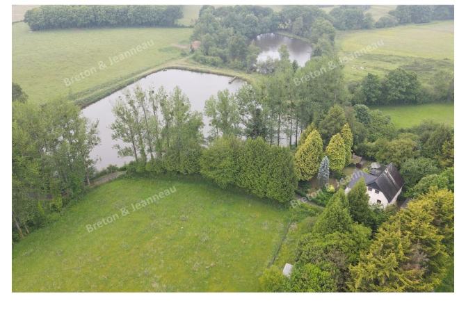 Propriété de charme sur 4 ha avec plan d'eau secteur Mayenne