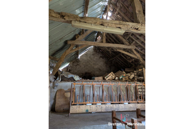 Maison en pierres avec 8 hectares proche du Mans