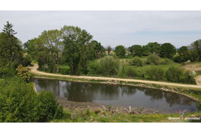 Maison de maître avec pièce d'eau, proche de Villaines la Juhel