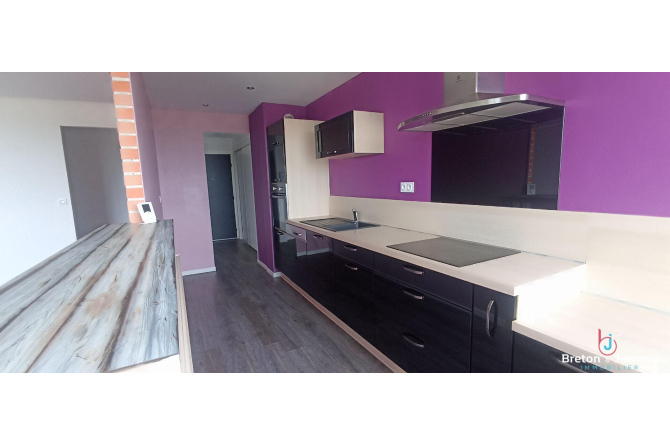 Appartement T4 à Fougères, loué. Vue panoramique