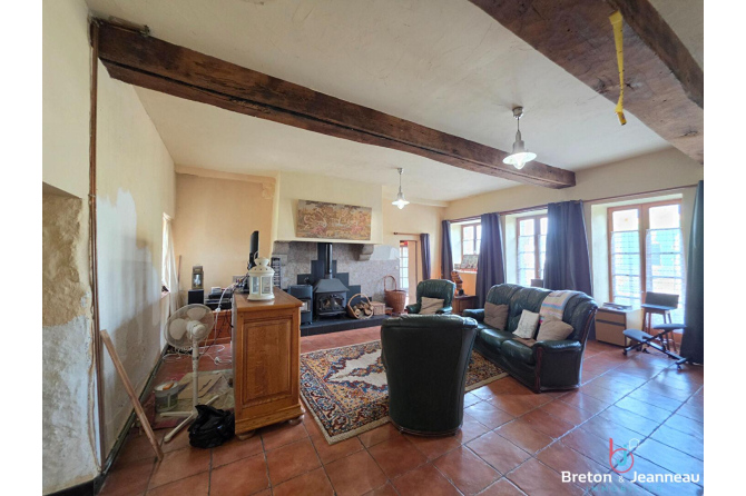 Maison sur 1,3 ha secteur Andouillé